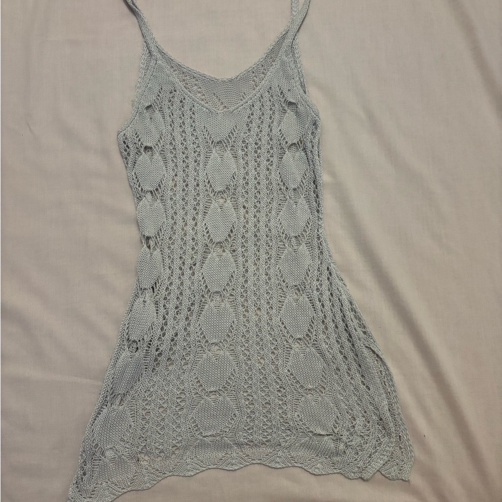 Elegant Gray Knit Women's Top or Layering Piece